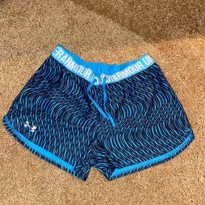 Under Armour Blue/Black Printed Shorts